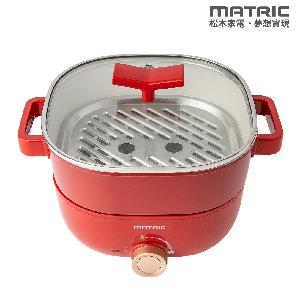 日本松木 3L蒸鮮煎煮三用料理鍋 MG-EH3009S (附不鏽鋼蒸盤) 日本松木 3L蒸鮮煎煮三用料理鍋 MG-EH3009S (附不鏽鋼蒸盤)